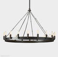 Camino Vintage Filament Round Chandelier-Momo Lighting