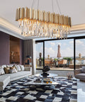 Candi Crystal Chandelier for Dining Room-Momo Lighting