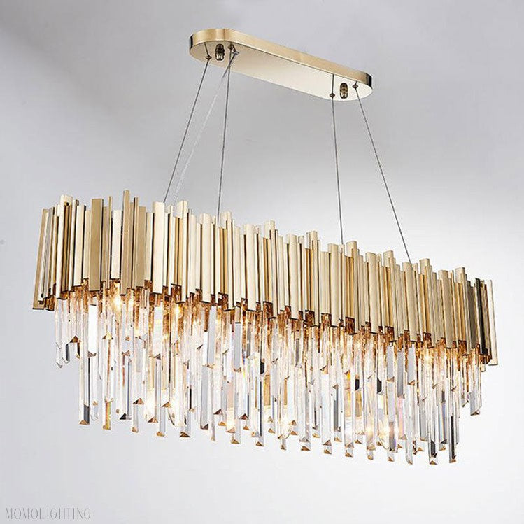 Candi Crystal Chandelier for Dining Room-Momo Lighting