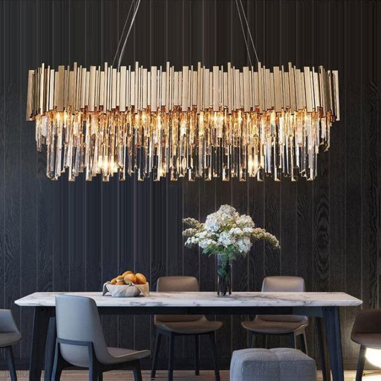 Candi Crystal Chandelier for Dining Room-Momo Lighting