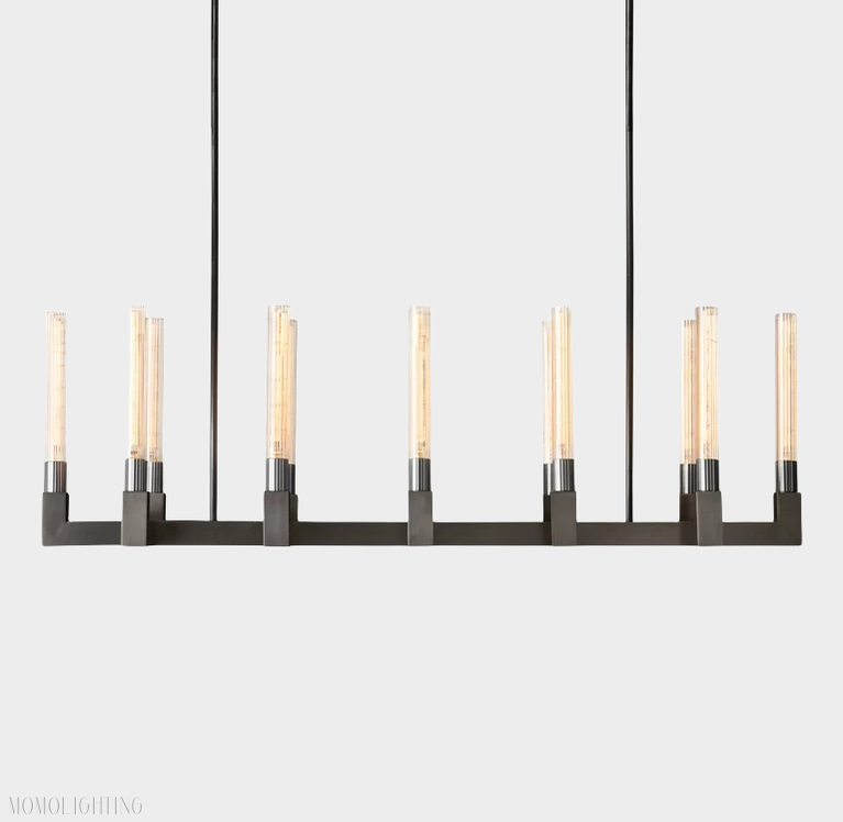 Candlestick Linear Chandelier 55"