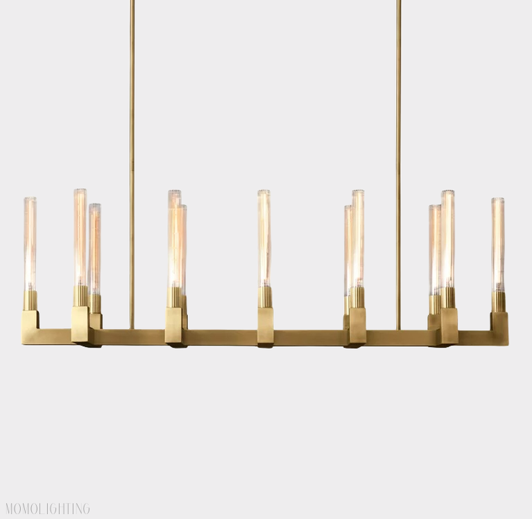 Candlestick Linear Chandelier 55"