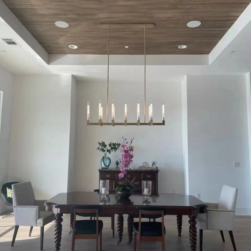 Candlestick Linear Chandelier 55"-Momo Lighting