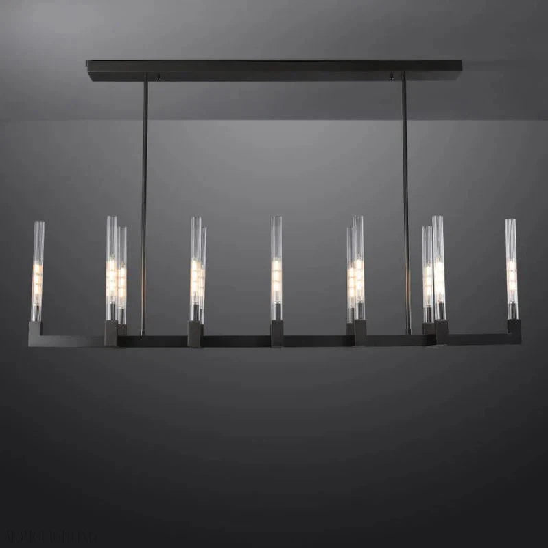 Candlestick Linear Chandelier 55"-Momo Lighting