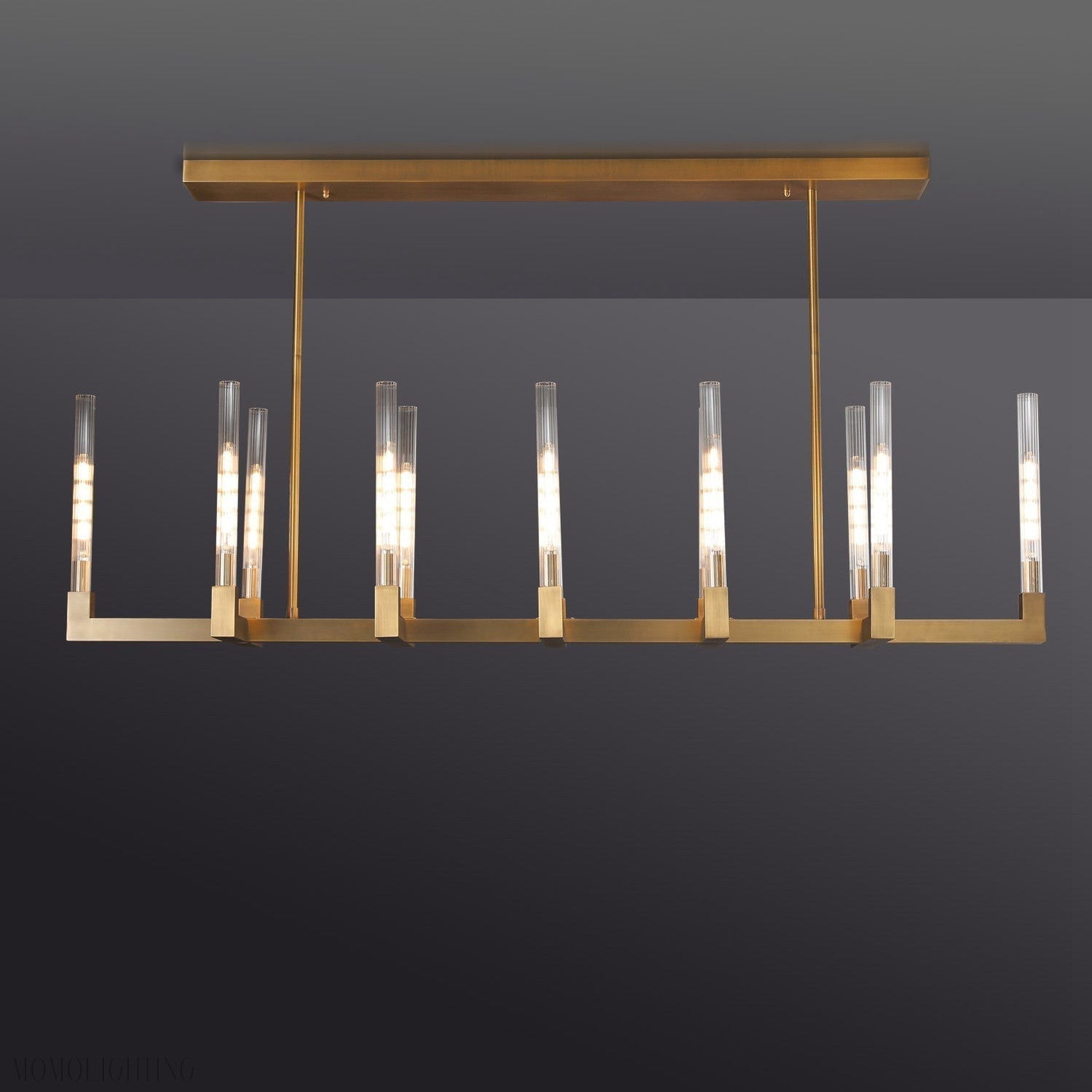 Candlestick Linear Chandelier 67"-Momo Lighting
