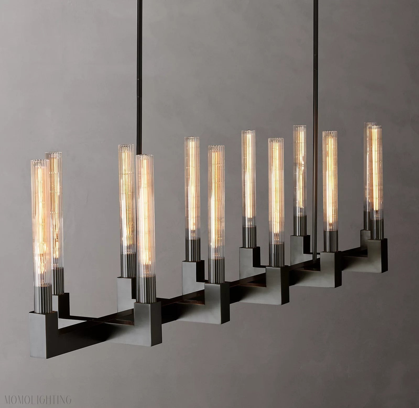 Candlestick Linear Chandelier 67"-Momo Lighting