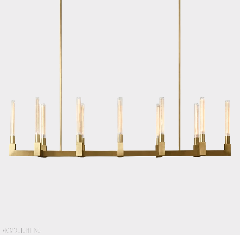 Candlestick Linear Chandelier 67"-Momo Lighting