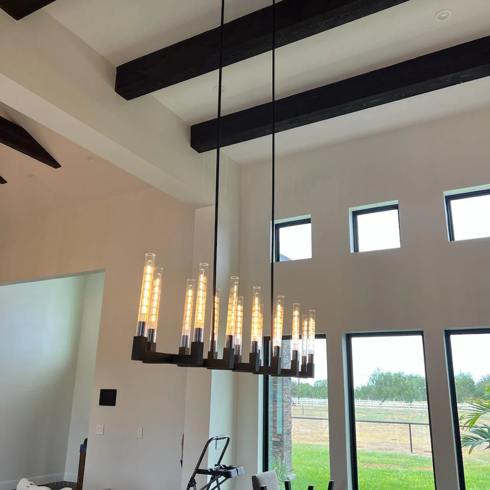 Candlestick Linear Chandelier 67"-Momo Lighting