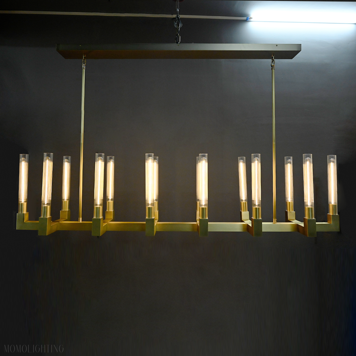 Candlestick Linear Chandelier 67"-Momo Lighting