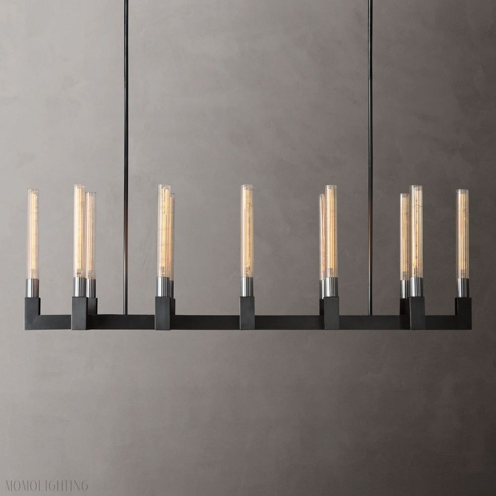 Candlestick Linear Chandelier-Momo Lighting