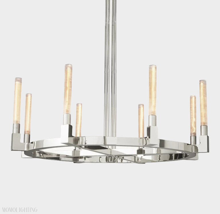Candlestick Round Chandelier 48"-Momo Lighting