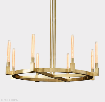 Candlestick Round Chandelier 48"-Momo Lighting