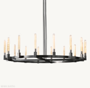 Candlestick Round Chandelier 60"