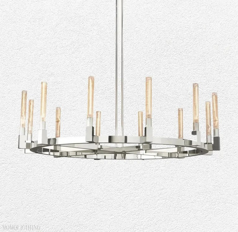 Candlestick Round Chandelier 60"-Momo Lighting