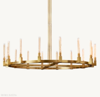 Candlestick Round Chandelier 60"-Momo Lighting