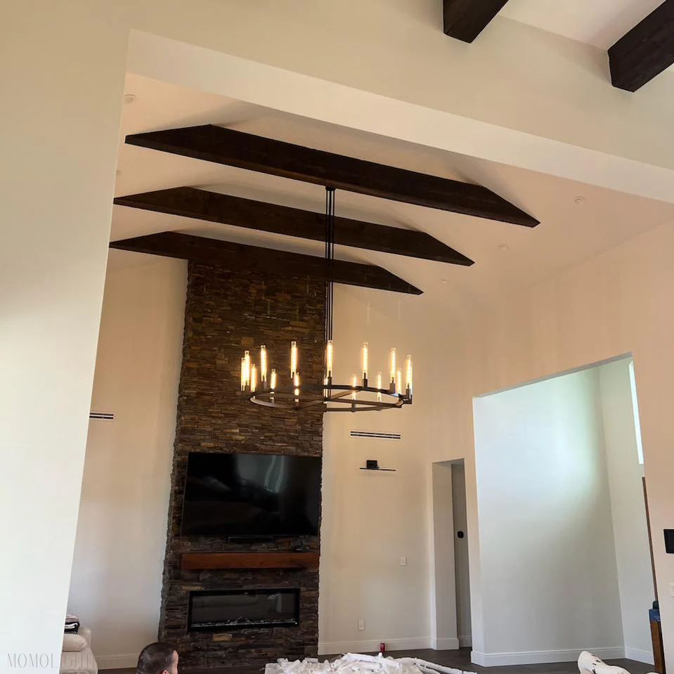 Candlestick Round Chandelier 60"-Momo Lighting