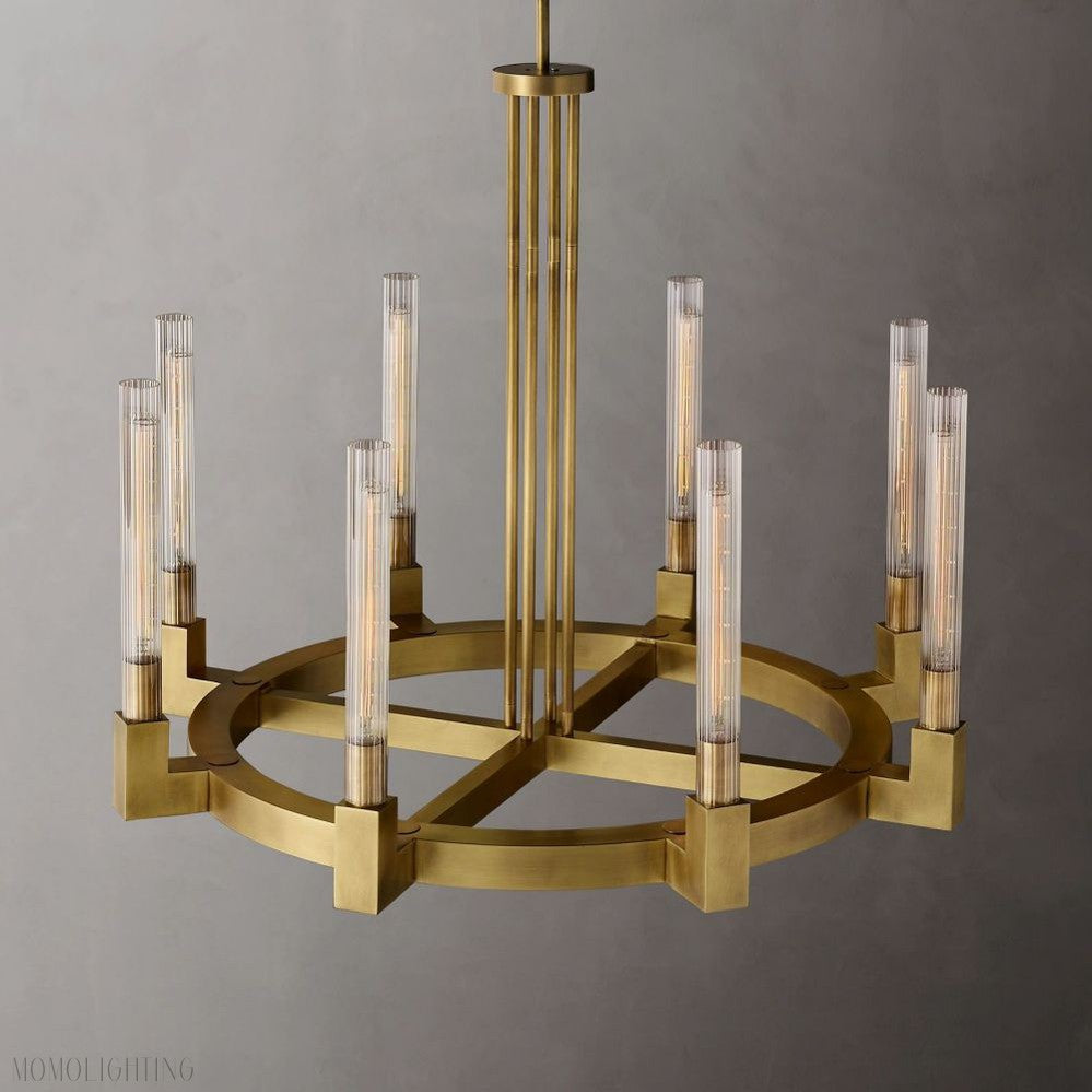 Candlestick Round Chandelier-Momo Lighting