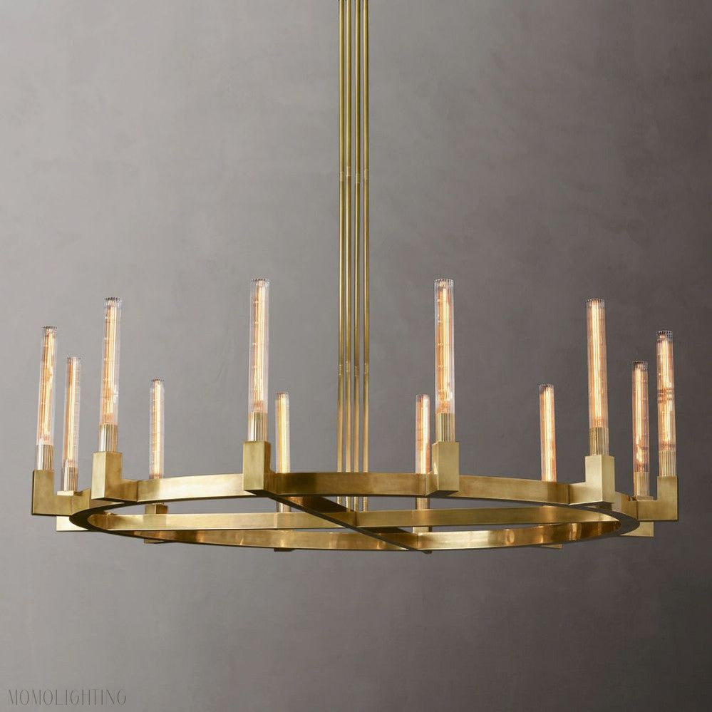 Candlestick Round Chandelier-Momo Lighting