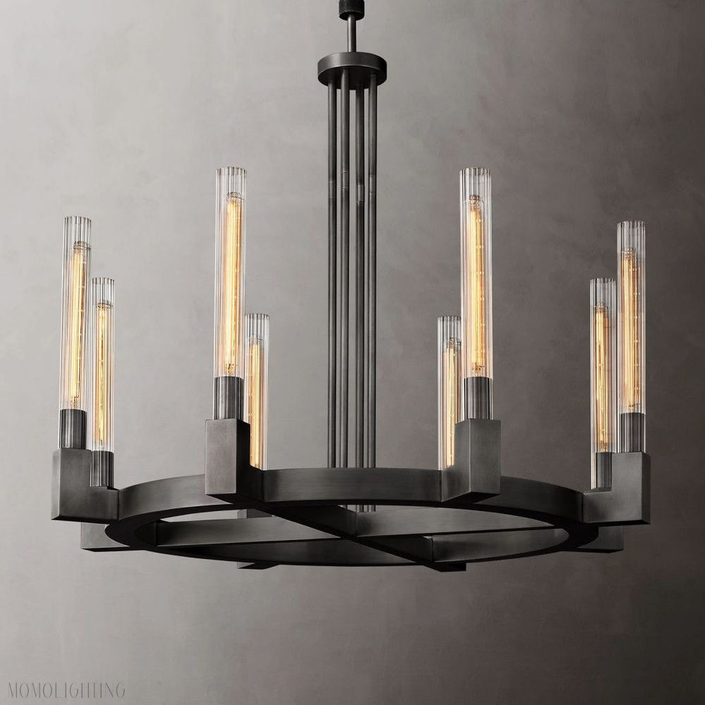 Candlestick Round Chandelier-Momo Lighting