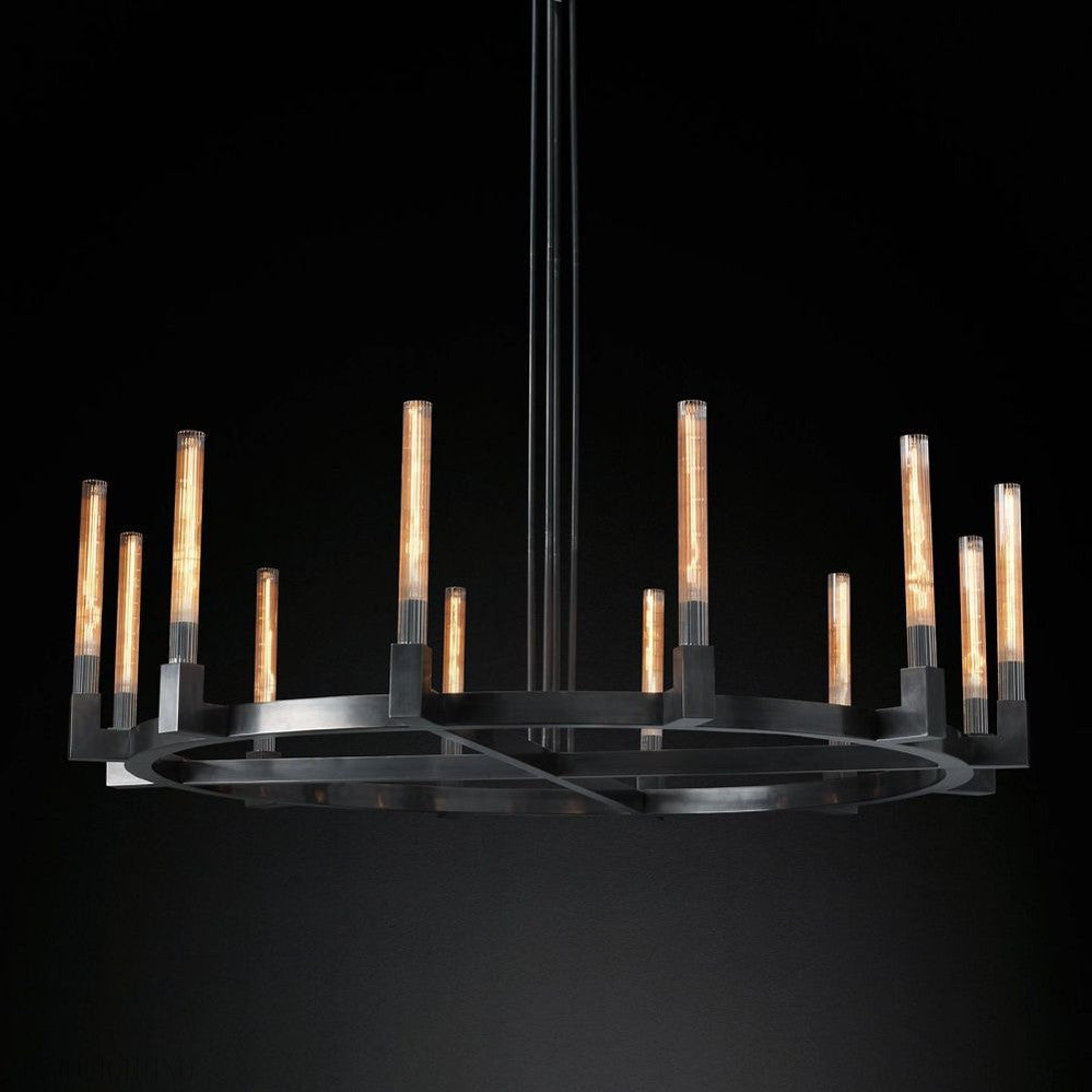 Candlestick Round Chandelier-Momo Lighting