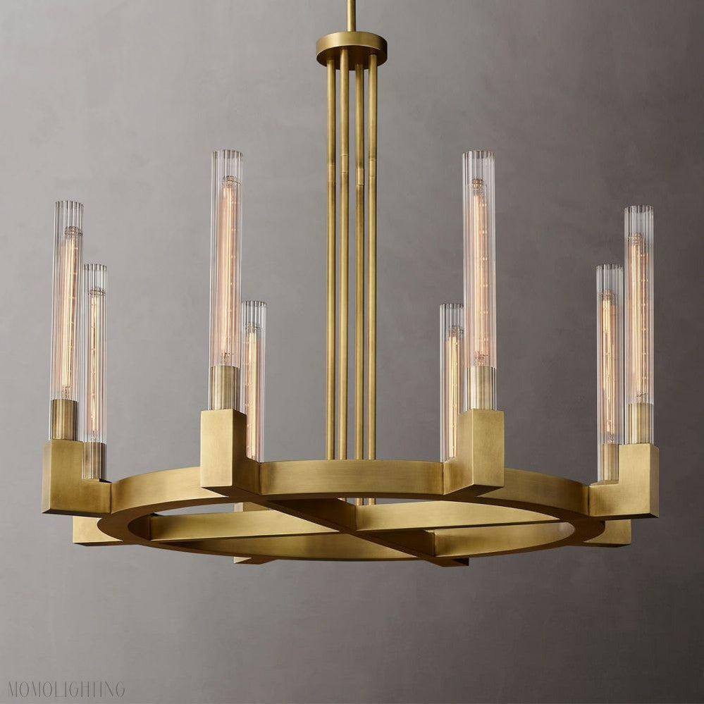 Candlestick Round Chandelier-Momo Lighting