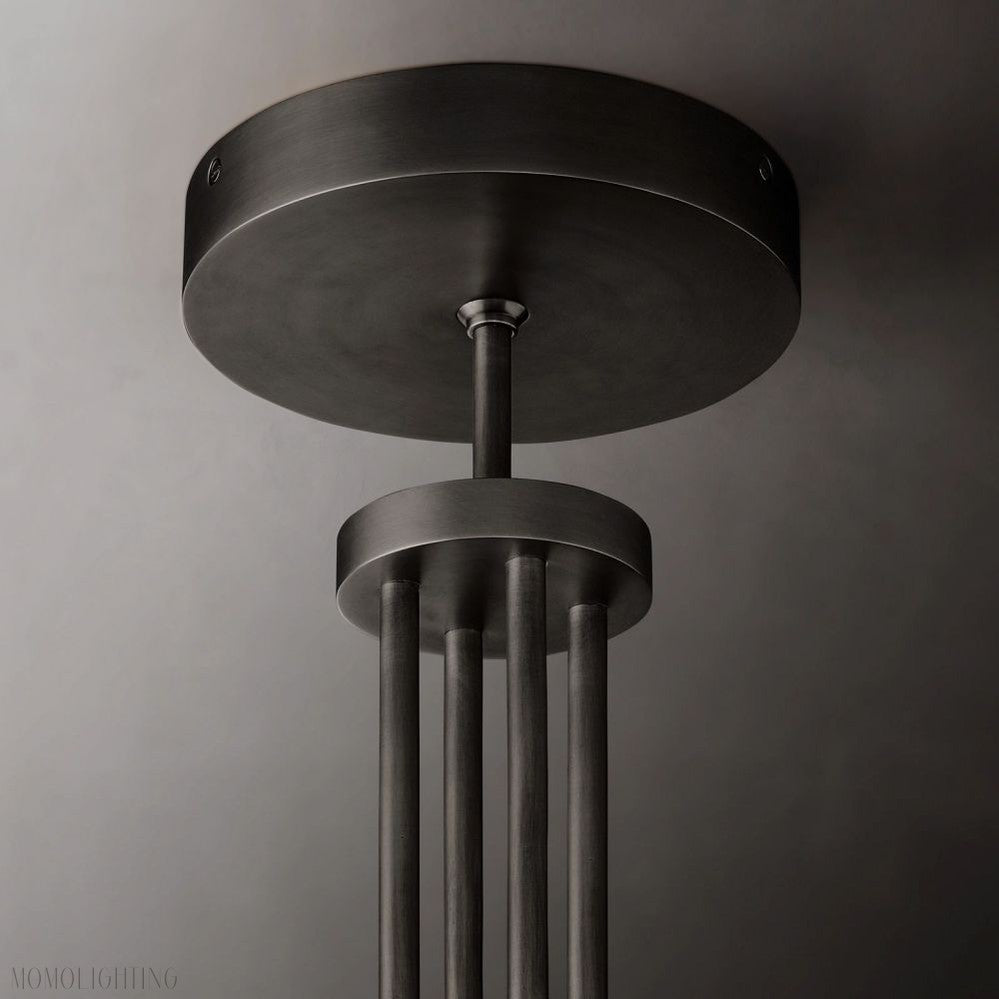 Candlestick Round Chandelier-Momo Lighting