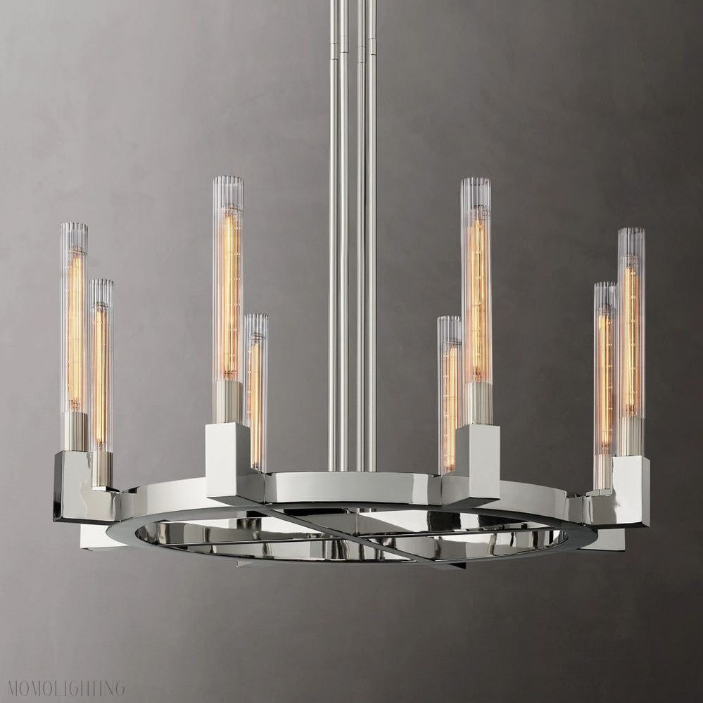 Candlestick Round Chandelier-Momo Lighting