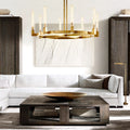 Candlestick Round Chandelier-Momo Lighting