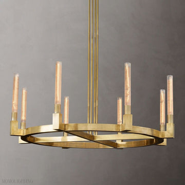 Candlestick Round Chandelier-Momo Lighting