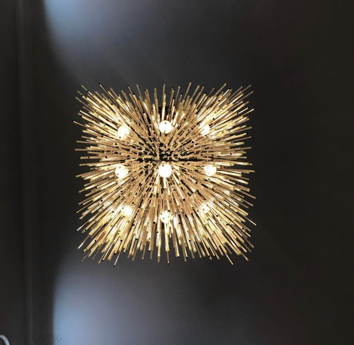 Cascade Glass Rectangular Chandelier 54"-Momo Lighting