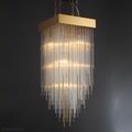 Cascade Glass Square Chandelier 30