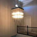 Cascade Glass Square Chandelier 30