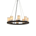 Centrum Alabaster Round Chandelier-Momo Lighting