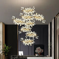 Ceramic Ginkgo Cascading Chandelier-Momo Lighting
