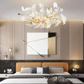 Ceramic Ginkgo Petal Chandelier-Momo Lighting