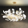 Ceramic Ginkgo Petal Chandelier-Momo Lighting