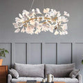 Ceramic Ginkgo Round Chandelier-Momo Lighting