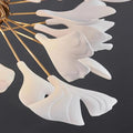 Ceramic Ginkgo Round Staircase Chandelier-Momo Lighting