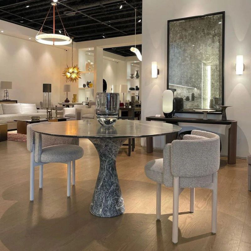 Charlene Alabaster Halo Circle Chandelier-Momo Lighting