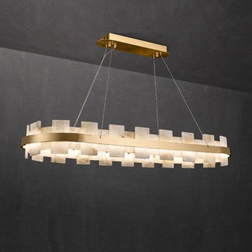 Charlene Marble Gol Modern Chandelier