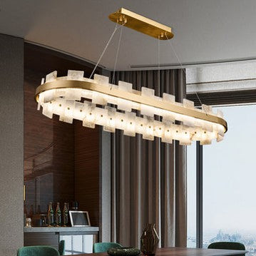 Charlene Marble Gol Modern Chandelier-Momo Lighting
