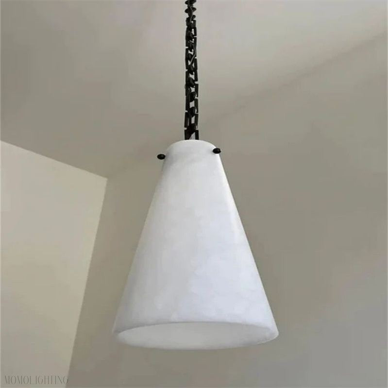 Charlene Marble Modern 3-Light Chandelier-Momo Lighting
