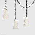 Charlene Marble Modern 3-Light Chandelier-Momo Lighting