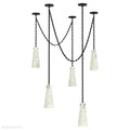 Charlene Marble Modern 5-Light Chandelier-Momo Lighting