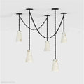 Charlene Marble Modern 5-Light Chandelier( customize one plate/25' hanging height)-Momo Lighting