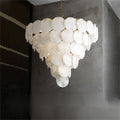 Charlene Marble Multi-Tier Round Chandelier-Momo Lighting