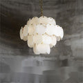 Charlene Marble Multi-Tier Round Chandelier-Momo Lighting