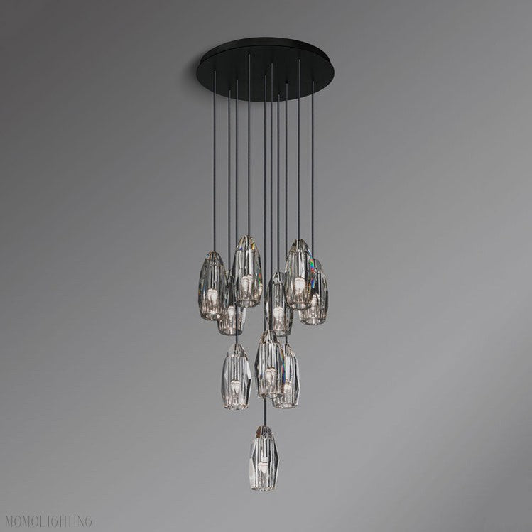 Chatain Round Chandelier 18"-Momo Lighting