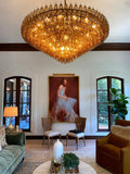 Chiara Glass Tiered Round Chandelier 61