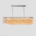 Chiaravalle Glass Tiered Rectangular Chandelier 54